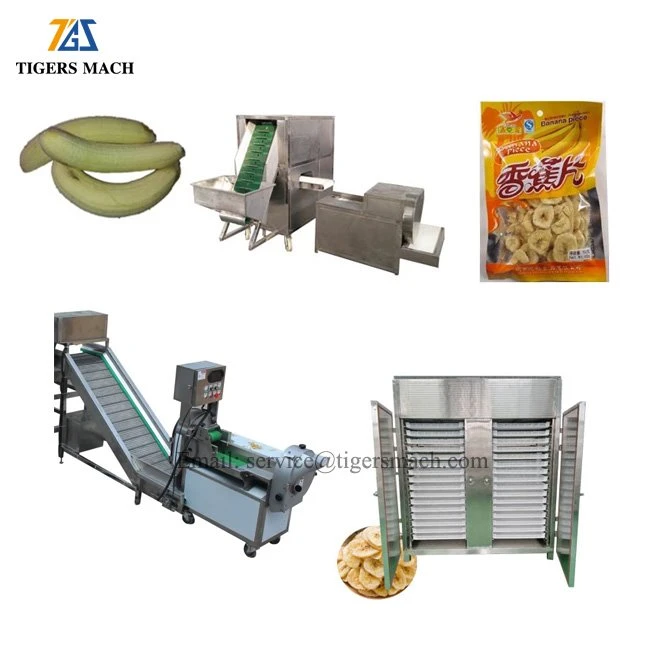 Bananchips tørkeprosesslinje